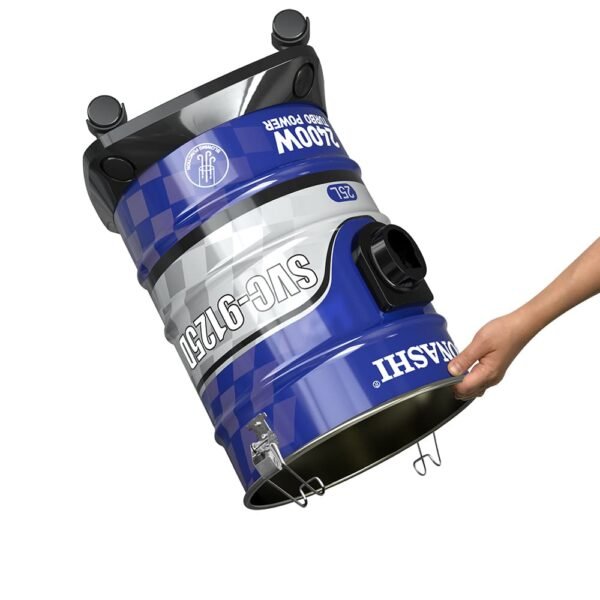 Sonashi Aspirateur 25 L puissante et silencieuse Filtration multi-niveaux SVC-9125D-2400 W, Noir et bleu – Image 5