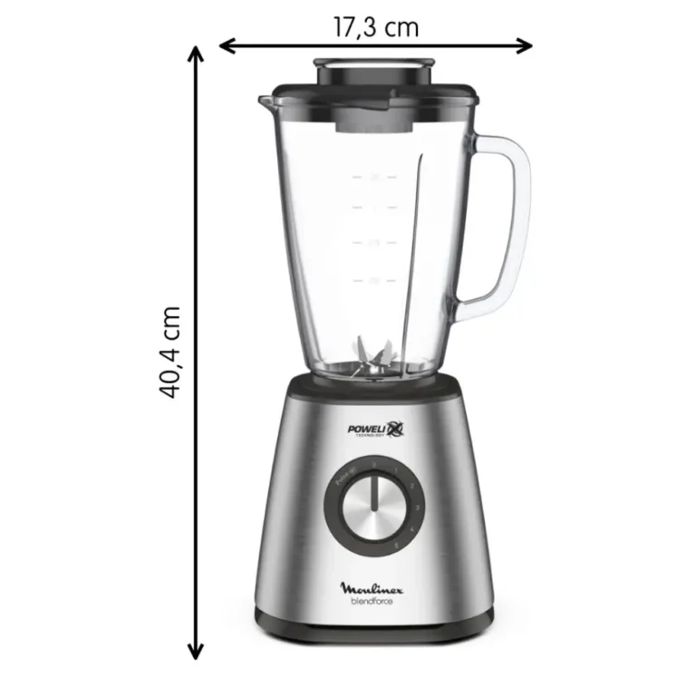 blender Moulinex 800W – 6 vitesses – 1,75L Moulinex original LM439D10 – Image 2